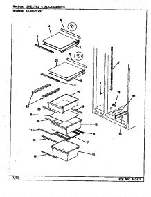 Shelves & Accessories parts for Maytag Refrigerator GDNS24V92/CP83A from AppliancePartsPros.com