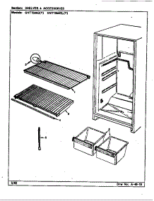Shelves & Accessories parts for Maytag Refrigerator GNT15M42/BF02A from AppliancePartsPros.com