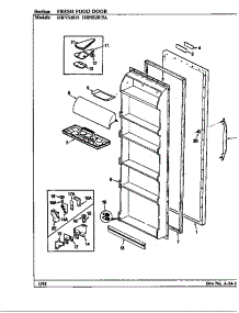 Fresh Food Door (Hrns2015 / Bp03b) (Hrns2015 / Bp03c) (Hrns2015a / Bp04b) (Hrns2015 / Bp04c) (Hrns2015a / Bp03b) parts for Maytag Refrigerator HRNS2015/BP04C from AppliancePartsPros.com