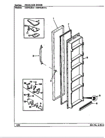 Freezer Door (Hrns2015 / Bp03b) (Hrns2015 / Bp03c) (Hrns2015a / Bp04b) (Hrns2015a / Bp04c) (Hrns2015a / Bp03c) parts for Maytag Refrigerator HRNS2015A/BP03C from AppliancePartsPros.com
