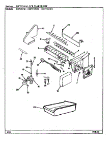Optional Ice Maker Kit parts for Maytag Refrigerator HRNT1515A/BF10C from AppliancePartsPros.com