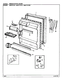 Fresh Food Door parts for Maytag Refrigerator HRNT1515A/BF10C from AppliancePartsPros.com