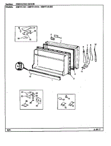 Freezer Door parts for Maytag Refrigerator HRNT1515A/BF10C from AppliancePartsPros.com