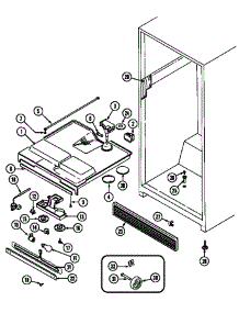 Fresh Food Compartment parts for Maytag Refrigerator GT19A43LV from AppliancePartsPros.com