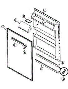 Fresh Food Inner Door parts for Maytag Refrigerator GT19A43LV from AppliancePartsPros.com