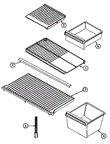 Shelves & Accessories parts for Maytag Refrigerator GT19A43LV from AppliancePartsPros.com