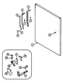 Fresh Food Outer Door parts for Maytag Refrigerator GT19A43LV from AppliancePartsPros.com