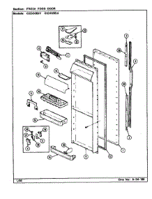 Fresh Food Door parts for Maytag Refrigerator GS24X9DA/DR86A from AppliancePartsPros.com