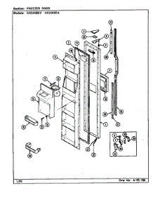 Freezer Door parts for Maytag Refrigerator GS24X9DA/DR86A from AppliancePartsPros.com