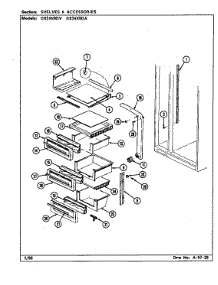 Shelves & Accessories parts for Maytag Refrigerator GS24X9DA/DR86A from AppliancePartsPros.com