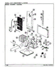 Unit Compartment & System parts for Maytag Refrigerator GS24X9DA/DR86A from AppliancePartsPros.com