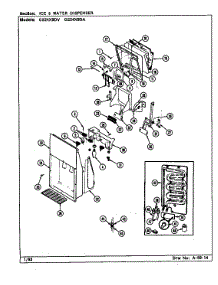 Ice & Water Dispenser parts for Maytag Refrigerator GS24X9DA/DR86A from AppliancePartsPros.com