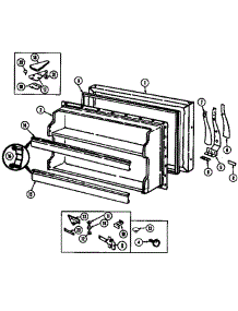 Freezer Door parts for Maytag Refrigerator GT17X93V/DF25A from AppliancePartsPros.com