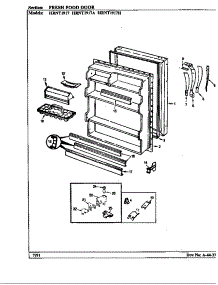 Fresh Food Door (Hrnt1917 / Bf53a) (Hrnt1917a / Bf55a) (Hrnt1917h / Bf64a) parts for Maytag Refrigerator HRNT1917/BF53A from AppliancePartsPros.com