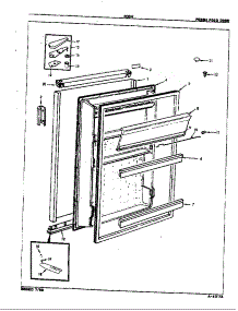 Fresh Food Door parts for Maytag Refrigerator RC5H/E7S01 from AppliancePartsPros.com