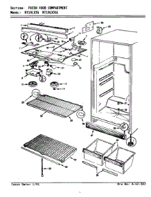 Fresh Food Compartment parts for Maytag Refrigerator NT19LX3GA/AF69A from AppliancePartsPros.com