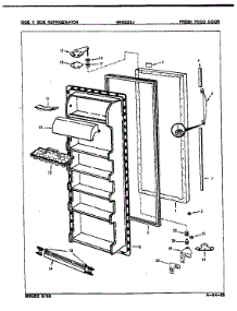 Fresh Food Door parts for Maytag Refrigerator NNS228JA/8L37A from AppliancePartsPros.com