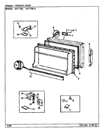 Freezer Door (Nnt156l / Cc01a) (Nnt156l / Cc01b) (Nnt156la / Cc02a) (Nnt156l / Cc02a) (Nnt156l / Cc02b) parts for Maytag Refrigerator NNT156L/CC01A from AppliancePartsPros.com
