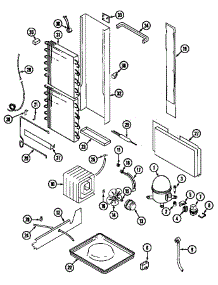 Unit Compartment & System parts for Maytag Side-By-Side Refrigerator GS24X8D3A-DP84A from AppliancePartsPros.com
