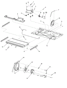 Machine Compartment parts for Maytag Side-By-Side Refrigerator SK525-2W-PSK525200W1 from AppliancePartsPros.com