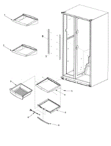 Deli And Ref Shelf parts for Maytag Side-By-Side Refrigerator SK525-2W-PSK525200W1 from AppliancePartsPros.com