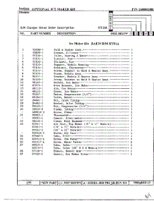 Optional Ice Maker Kit Page 2 parts for Maytag Refrigerator 19694 from AppliancePartsPros.com