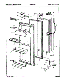 Fresh Food Door parts for Maytag Refrigerator NDNS229J/8N44A from AppliancePartsPros.com