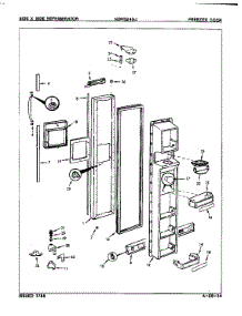 Freezer Door parts for Maytag Refrigerator NDNS249JH/8L40A from AppliancePartsPros.com