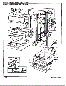 Fresh Food Compartment parts for Maytag Refrigerator KRC22LN3W2/BP37A from AppliancePartsPros.com