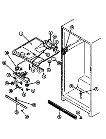 Fresh Food Compartment parts for Maytag Refrigerator GT17X43A/DF36A from AppliancePartsPros.com