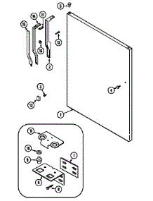 Fresh Food Outer Door (Gt1922nxcw) parts for Maytag Refrigerator GT1922NXC* from AppliancePartsPros.com