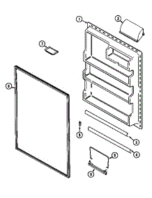 Fresh Food Inner Door (Gt2413nxfw) parts for Maytag Refrigerator GT2413NXF* from AppliancePartsPros.com
