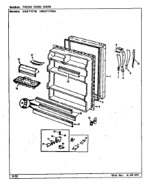 Fresh Food Door parts for Maytag Refrigerator HRNT1716/BF28D from AppliancePartsPros.com