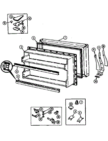 Freezer Door parts for Maytag Refrigerator GT15X83V/DF15A from AppliancePartsPros.com