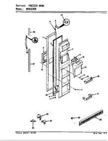 Freezer Door parts for Maytag Refrigerator HRNS2209A/AP31A from AppliancePartsPros.com