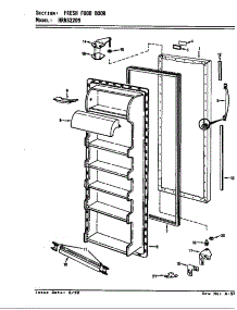Fresh Food Door parts for Maytag Refrigerator HRNS2209A/AP31A from AppliancePartsPros.com