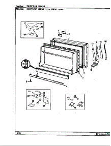 Freezer Door parts for Maytag Refrigerator HRNT1515A/BF10A from AppliancePartsPros.com