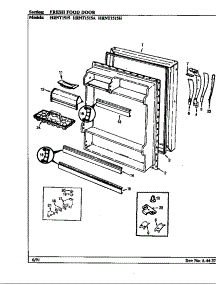 Fresh Food Door parts for Maytag Refrigerator HRNT1515A/BF10A from AppliancePartsPros.com