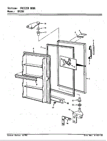Freezer Door parts for Maytag Refrigerator DF15H/V5ZU3 from AppliancePartsPros.com