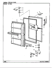Freezer Door parts for Maytag Refrigerator DF15HX/X5Z53 from AppliancePartsPros.com