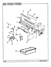 Optional Ice Maker Kit (Imktm10) parts for Maytag Refrigerator CNNT198KA/CF66A from AppliancePartsPros.com