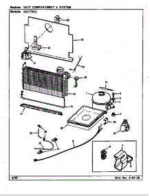Unit Compartment & System parts for Maytag Refrigerator DNF17HX/X5Z53 from AppliancePartsPros.com