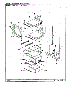 Shelves & Accessories parts for Maytag Refrigerator CDNS22V9/CR37A from AppliancePartsPros.com