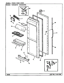 Fresh Food Door parts for Maytag Refrigerator CDNS22V9/CR37A from AppliancePartsPros.com