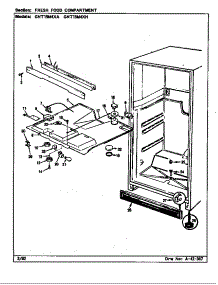 Fresh Food Compartment parts for Maytag Refrigerator GNT15M4XA/CF08A from AppliancePartsPros.com