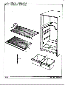 Shelves & Accessories parts for Maytag Refrigerator GNT15M4XA/CF08A from AppliancePartsPros.com