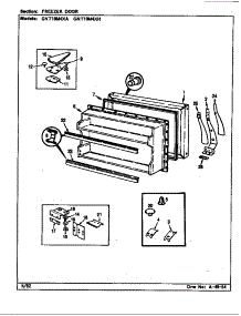 Freezer Door parts for Maytag Refrigerator GNT19M4XH/CL63A from AppliancePartsPros.com