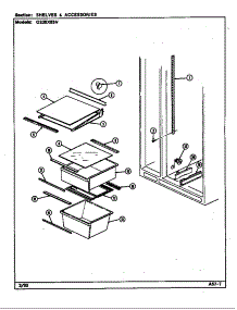 Shelves & Accessories parts for Maytag Refrigerator GS20X83V/DP05A from AppliancePartsPros.com
