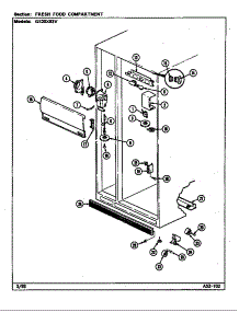 Fresh Food Compartment parts for Maytag Refrigerator GS20X83V/DP05A from AppliancePartsPros.com