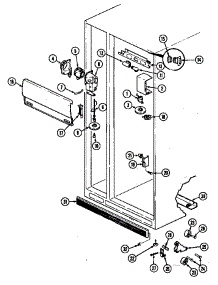 Fresh Food Compartment parts for Maytag Refrigerator GS20X8D3V/DP10A from AppliancePartsPros.com